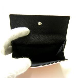 No.5 クリスタリーノ　二つ折Wホック財布（ピンク×ブラック）