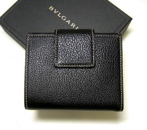 No.2 オバル ダブルフェイス二つ折財布(ブラック)