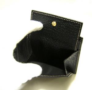No.5 オバル 二つ折財布(ブラック)