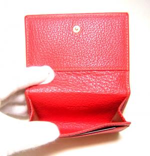 No.4 オバル　名刺入れ（コーラル）