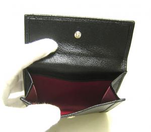 No.5 ドッピオトンド ダブルフェイス二つ折財布(ブラック)