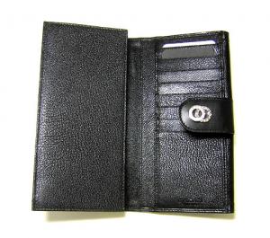 No.3 ドッピオトンド ダブルフェイス二つ折長財布(ブラック)