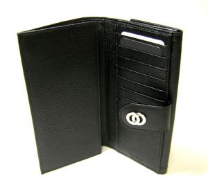 No.4 ドッピオトンド ダブルフェイス二つ折長財布(ブラック)