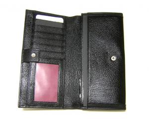 No.3 ドッピオトンド　二つ折長財布（ブラック）