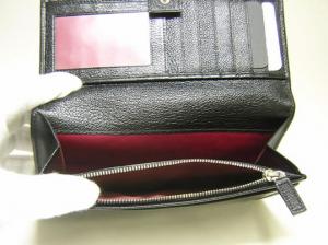 No.6 ドッピオトンド　二つ折長財布（ブラック）