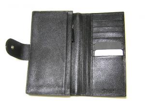 No.3 ドッピオトンド　二つ折長財布（ブラック）