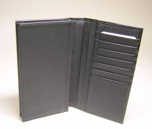 No.4 レオーニ　二つ折長財布（ブラック）