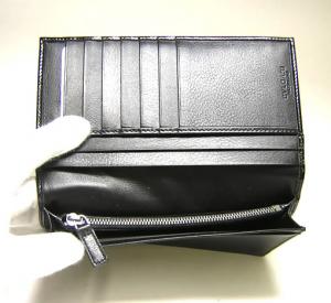 No.5 レオーニ　二つ折長財布（ブラック）