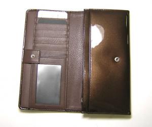 No.3 レオーニ　二つ折長財布（モカ）