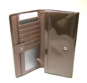 No.4 レオーニ　二つ折長財布（モカ）