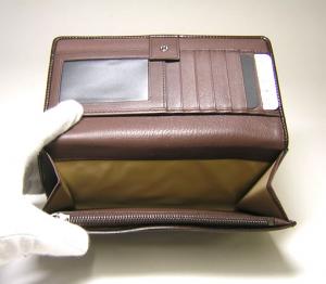 No.5 レオーニ　二つ折長財布（モカ）