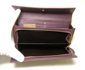 No.5 イントレチャート　二つ折長財布（スモーキーパープル）