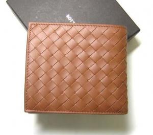 ボッテガヴェネタ カードケース パスケース 二つ折り ミニ レザー ロゴ ブルー