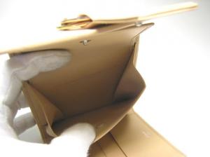No.5 三つ折財布（トリニティ／ベージュ）