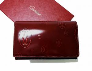カルティエ  ＜訳あり・アウトレット＞財布 ハッピーバースデー　 ボルドー
