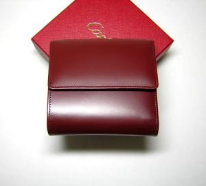 No.2 ダブルホック　三つ折り財布（マスト／ルビー）