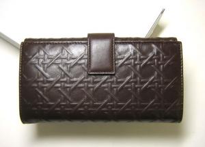 No.2 ディオールアヴェニュー　ダブルホック長財布（マロン）
