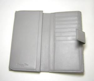 No.3 ディオールアヴェニュー　ダブルホック長財布（グレー）