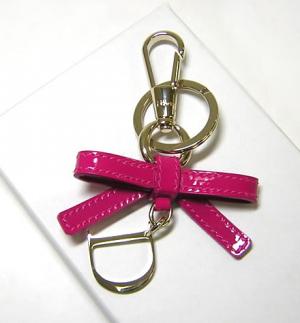  クリスチャンディオール Bow D Patent　フック付きキーリング（フューシャピンク） MainPhoto