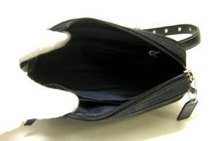 No.5 シグネチャー ヒップバッグ　シルバー色金具（SV／BK）