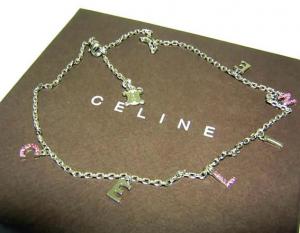 セリーヌ ] CELINE ジュエリーアクセサリー ロゴチャームネックレス 