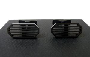 ダンヒル カフスボタン カフリンクス CAR GRILLE BLACK PVD