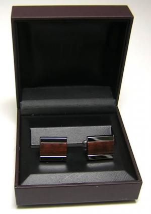 No.2 Wood facet cut カフスボタン