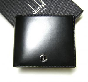 工*機様 未使用保管品　dunhill　ダンヒル　センチュリーマン　二つ折り財布 Dunhill ダンヒル ロゴ 二つ折り財布（小銭入れあり） レザー