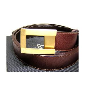 No.2 Dunhill　メンズベルト（リバーシブル　ブラウン／ダークブラウン）