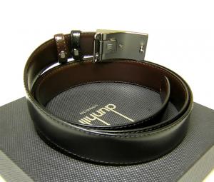 No.3 Dunhill　メンズベルト（リバーシブル　ブラック／ダークブラウン）