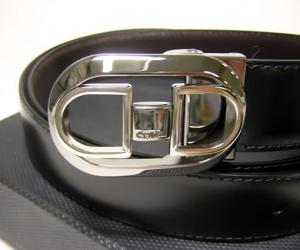 ダンヒル ] Dunhill メンズベルト（リバーシブル ブラック／ダーク