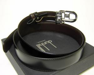 dunhill ダンヒル ベルト　dバックル　黒　ダークブラウン　リバーシブル ダンヒル ] Dunhill メンズベルト（リバーシブル ブラック／ダーク