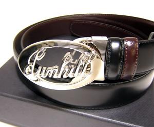No.2 Dunhill　メンズベルト（リバーシブル　ブラック／ダークブラウン）