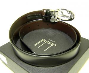 No.3 Dunhill　メンズベルト（リバーシブル　ブラック／ダークブラウン）