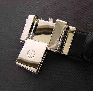 No.6 Dunhill　ツイストバックルメンズベルト（リバーシブル　ブラック／ブラック）