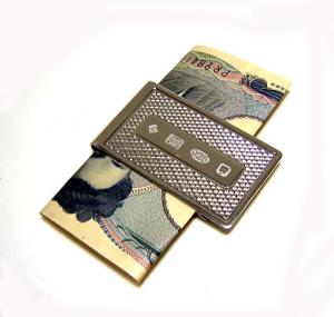 No.3 ダイアモンドパターン マネークリップ