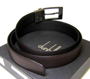 No.3 Dunhill　メンズベルト（リバーシブル　ブラック／ダークブラウン）