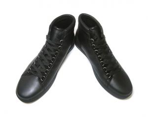 ドルチェアンドガッパーナ スリッポン スワールトゥ ブラック レザー ドルチェ＆ガッバーナ スニーカー ハイカット レザー （ブラック