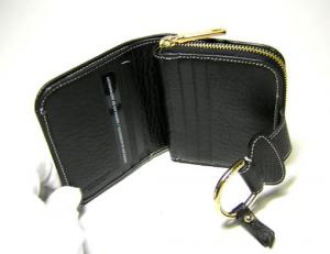 No.4 ラウンドファスナー財布（ブラック）