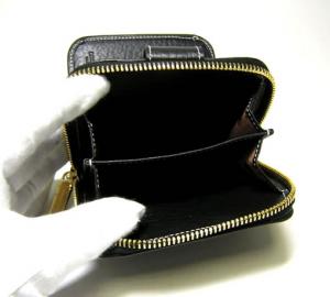 No.5 ラウンドファスナー財布（ブラック）