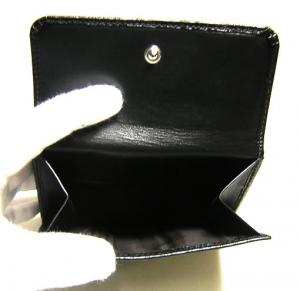 No.5 二つ折ダブルホック財布（ブラック）