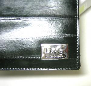 No.2 D＆G  レザー二つ折札入れ（ダークグリーン）