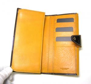 No.4 レオパードハラコ　ダブルホック長財布