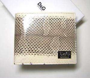  ドルチェ＆ガッバーナ D＆G  レザー二つ折財布（アイボリー） MainPhoto