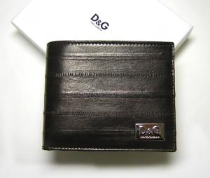  ドルチェ＆ガッバーナ D＆G  レザー二つ折財布（ダークブラウン） MainPhoto