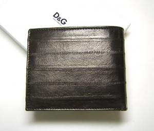 No.2 D＆G  レザー二つ折財布（ダークブラウン）