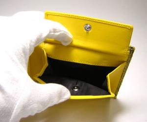 No.5 D＆G  レザー二つ折財布（イエロー）