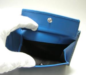 No.5 D＆G  レザー二つ折財布（ブルー）