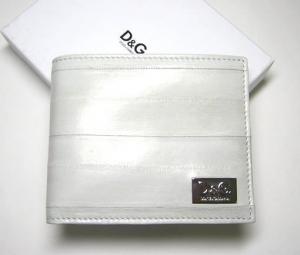  ドルチェ＆ガッバーナ D＆G  レザー二つ折財布（ホワイティッシュグレー） MainPhoto