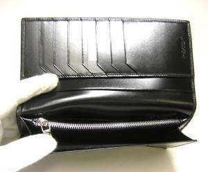 No.5 二つ折長財布（ブラック）